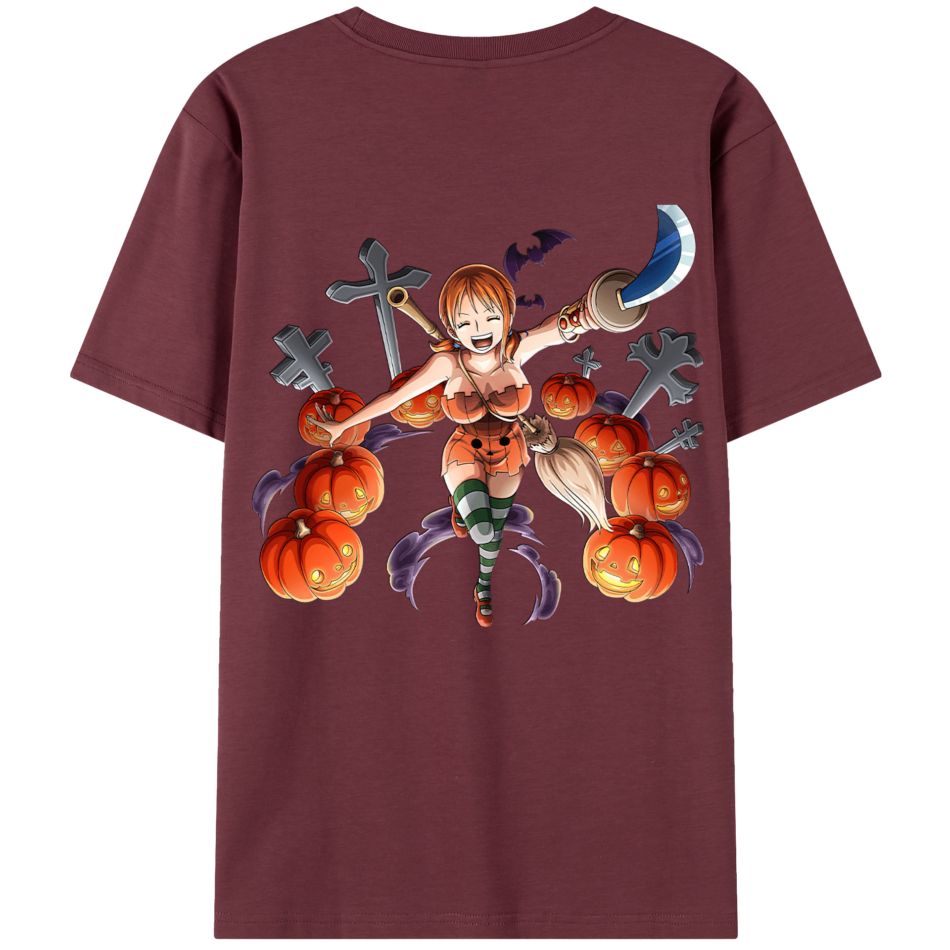 ワンピース ナミ ONE PIECE Nami 綿100％半袖Tシャツ（背面プリント）